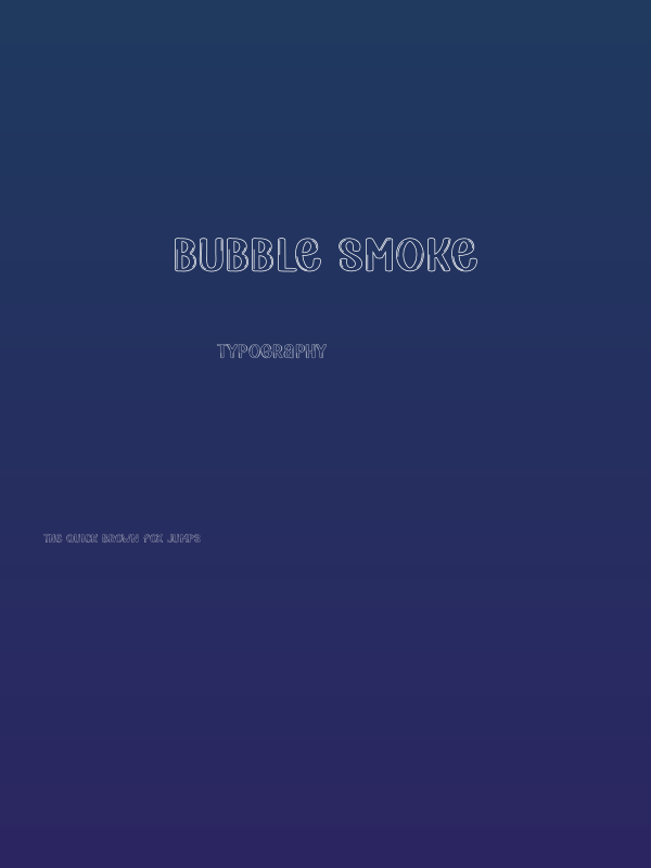 Bubble Smoke Poster