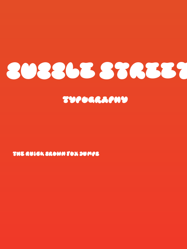 Bubble Street Fill Poster