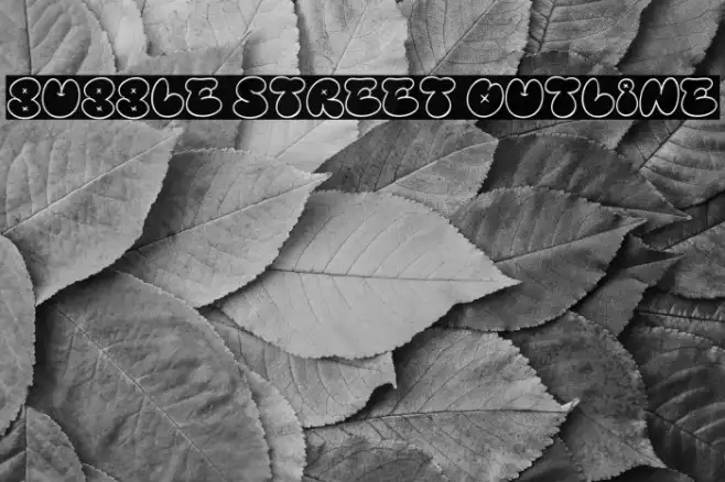 Bubble Street Outline Example 1