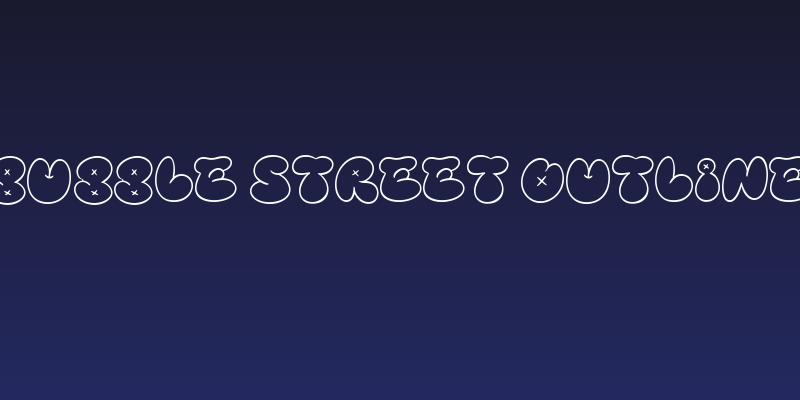 Bubble Street Outline Social Header