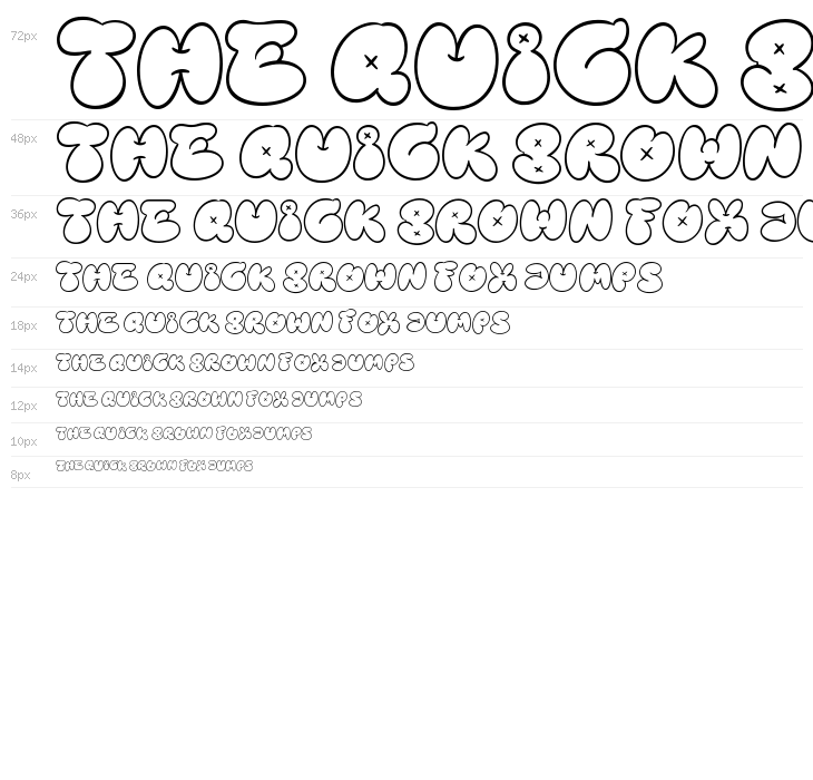 Bubble Street Outline Waterfall