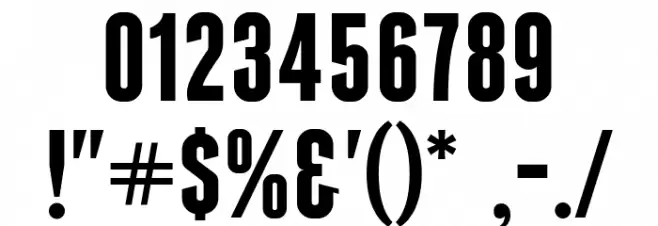 Bubble & Thunder Font OTHER CHARS