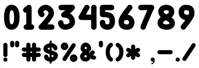 Bubble Water Font OTHER CHARS