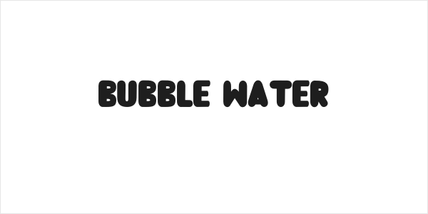 Bubble Water Logo