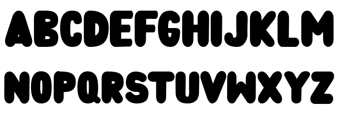 Bubble Water Font LOWERCASE