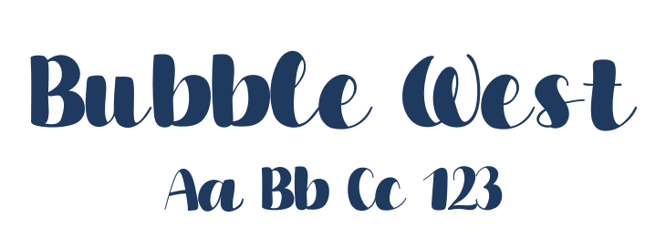 Bubble West Font Preview