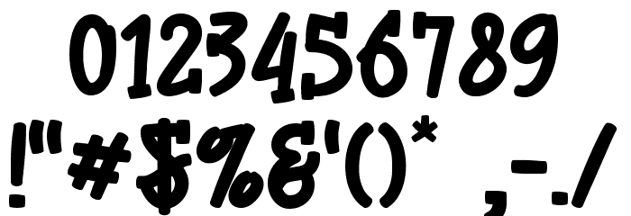 Bubble Yummy Font OTHER CHARS