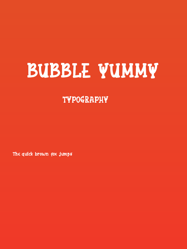 Bubble Yummy Poster