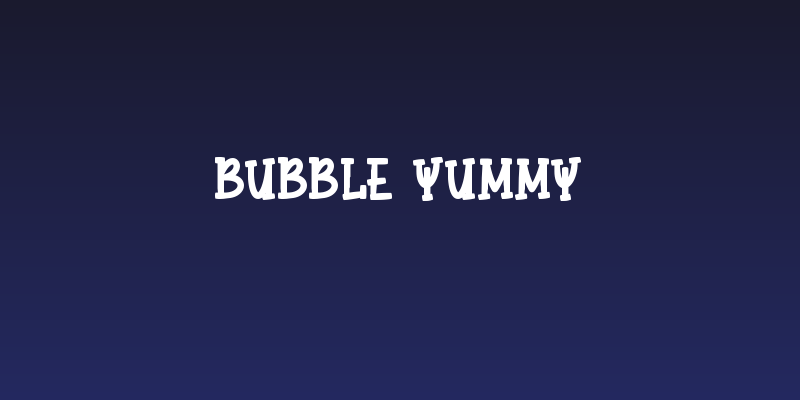 Bubble Yummy Social Header