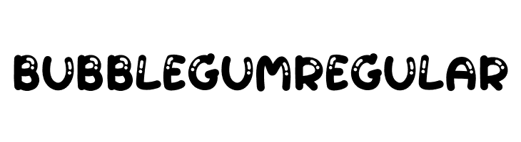 Bubble gum Regular Шрифта