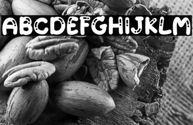 Bubble gum Regular Caratteri examples