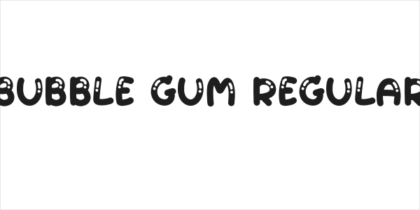 Bubble gum Regular Logo