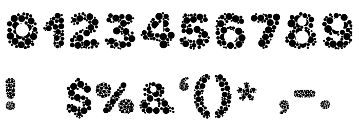 Bubble Font OTHER CHARS