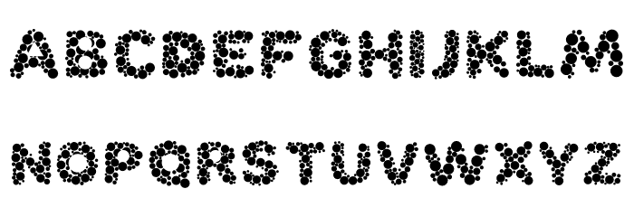 Bubble Font LOWERCASE
