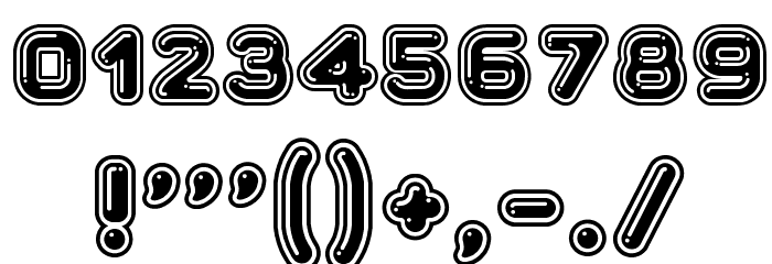 Bubble3D Font OTHER CHARS