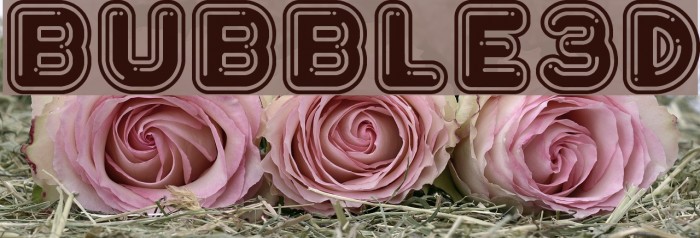 Bubble3D Font examples