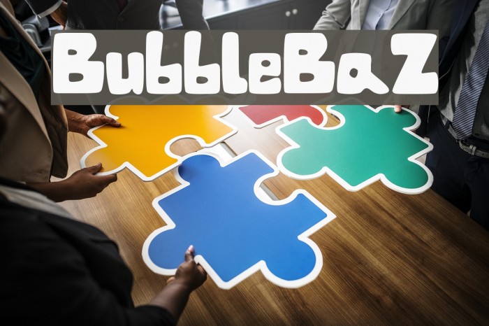 BubbleBaZ Font examples