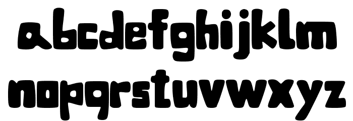 BubbleBaZ Font LOWERCASE