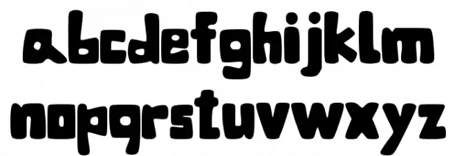 BubbleBaZ Font Litere mici