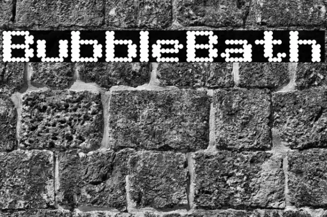 BubbleBath Font examples