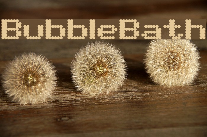 BubbleBath Font examples