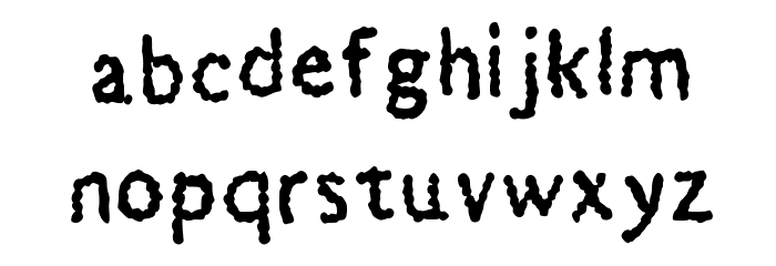 BubbleDub Medium Font LOWERCASE