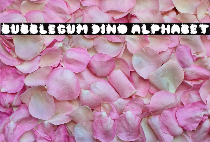 BubbleGum Dino Alphabet Example 1