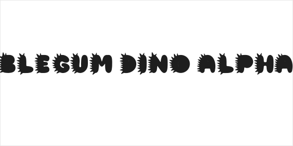 BubbleGum Dino Alphabet Logo