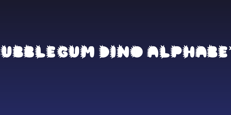 BubbleGum Dino Alphabet Social Header