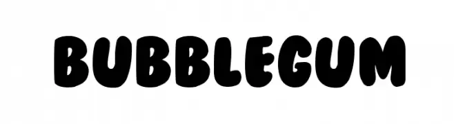 BubbleGum  Frei Schriftart Herunterladen