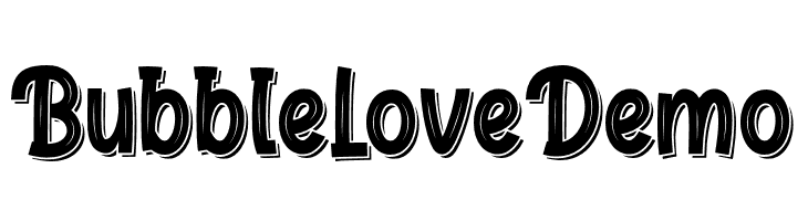 BubbleLoveDemo  Frei Schriftart Herunterladen