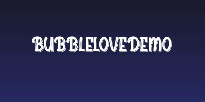 BubbleLoveDemo Social Header