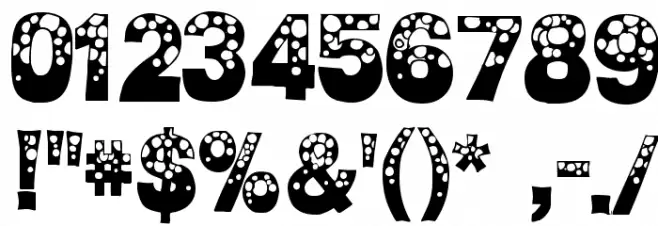 BubbleMan Font OTHER CHARS