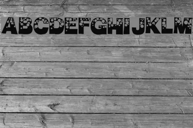 BubbleMan Font examples