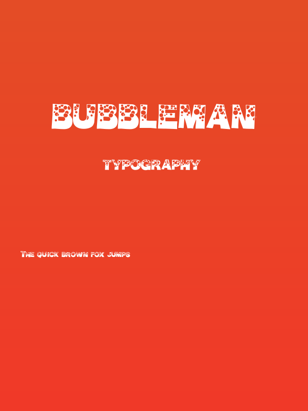 BubbleMan Poster