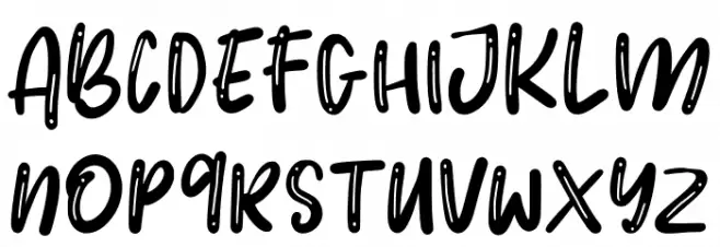 BubbleRush خط أحرف كبيرة