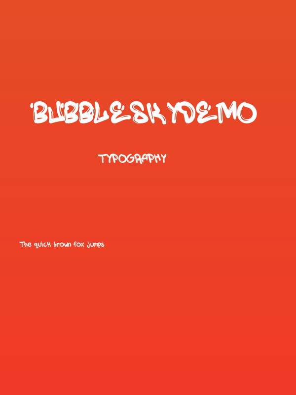 BubbleSkyDemo Poster