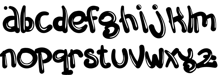 BubbleSkyDemo Font LOWERCASE