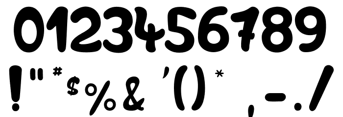 Bubble&Soap light_PersonalUseOnly Font OTHER CHARS