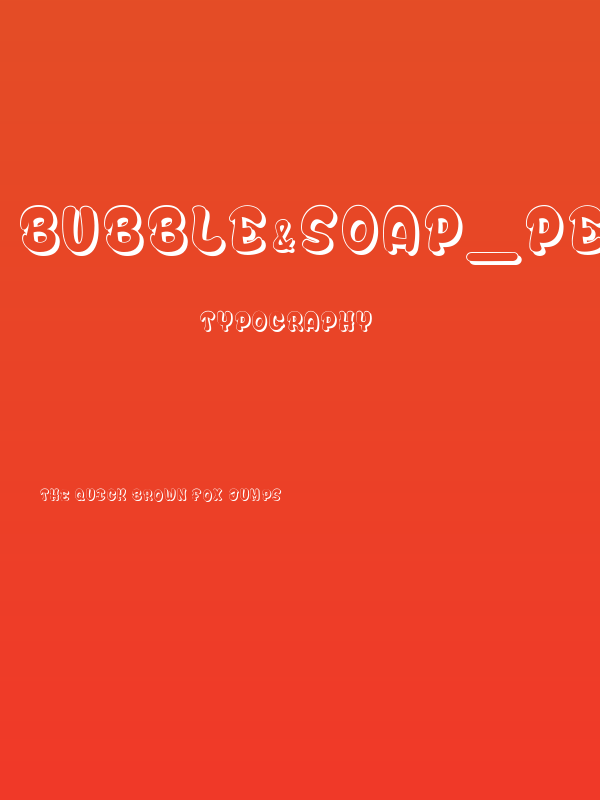 Bubble&Soap_PersonalUseOnly Poster