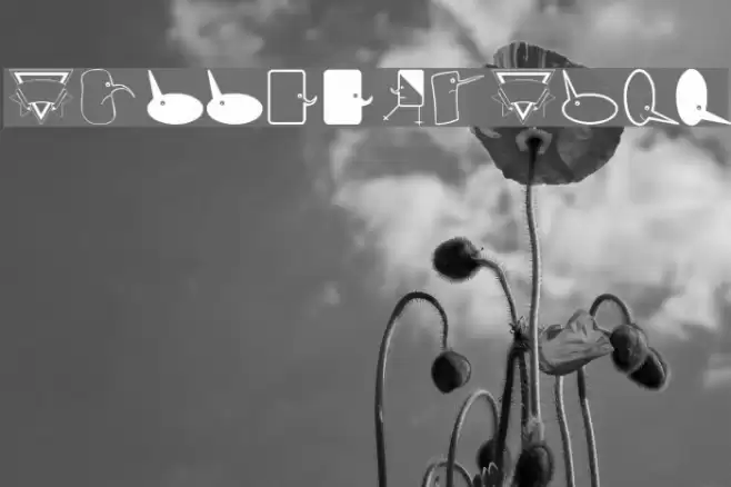 BubbleToBird Font examples