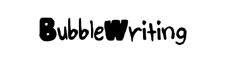 BubbleWriting Font