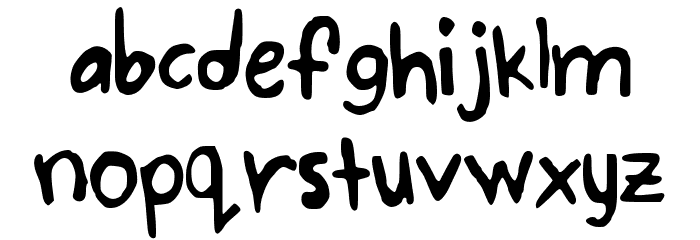 BubbleWriting Font LOWERCASE