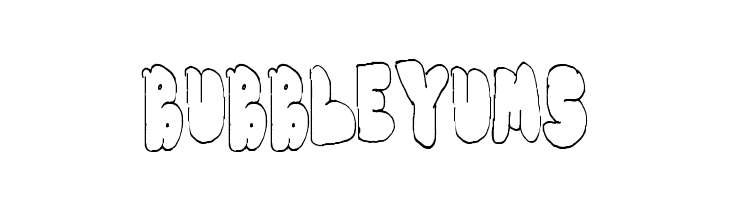 BubbleYums Fonte