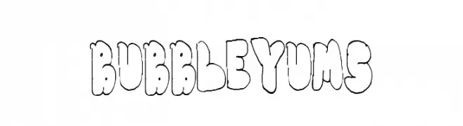 BubbleYums  les polices de caractères gratuit tlcharger