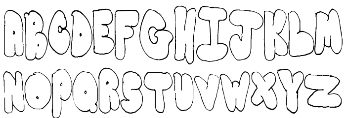 BubbleYums Font LOWERCASE