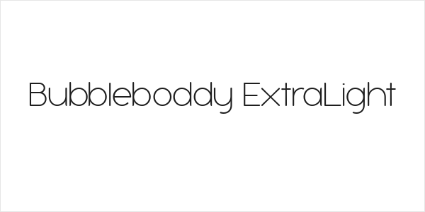 Bubbleboddy ExtraLight Logo