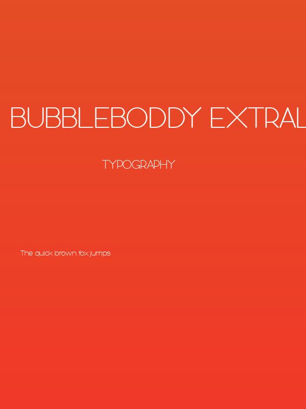 Bubbleboddy ExtraLight Poster