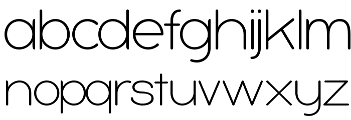 Bubbleboddy ExtraLight Font LOWERCASE