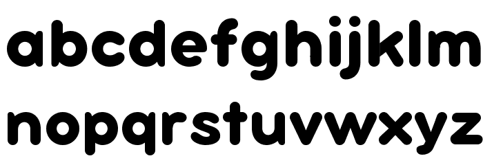 Bubbleboddy Neue Trial Bold Font LOWERCASE